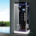 Fashion Design Hinged Door Red Backboard Shower Cabin Steam Room